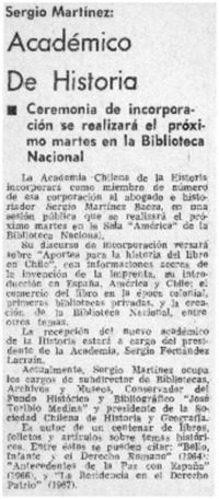 Académico de historia.