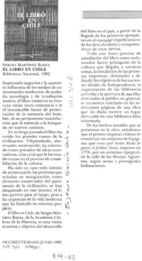 El libro en Chile.