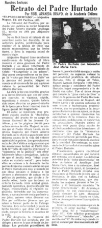 Retrato del Padre Hurtado