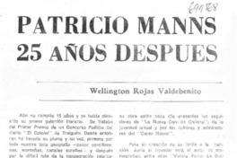 Patricio Manns 25 años después
