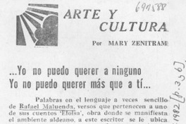 Yo no puedo querer a ninguno, yo no puedo querer más que a tí