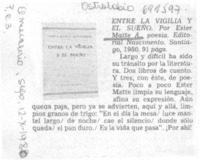 Entre la vigilia y el sueño.