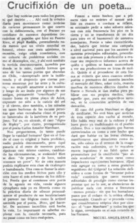 Crucifixión de un poeta...