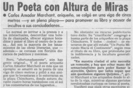 Un poeta con altura de miras.