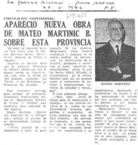 Apareció nueva obra de Mateo Martinic B. sobre esta provincia.