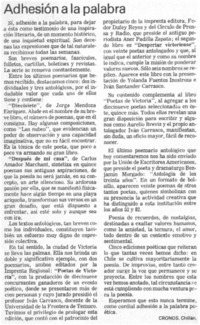 Adhesión a la palabra