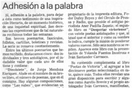 Adhesión a la palabra