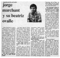 Jorge Marchant y su Beatriz Ovalle: [entrevista]