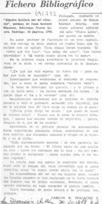 Alguien hablará por mi silencio