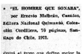 El hombre que sonaba".