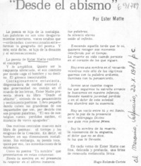 Desde el abismo