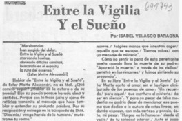 Entre la vigilia y el sueño