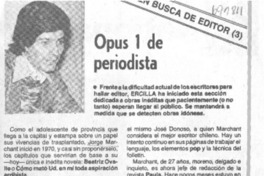 Opus 1 de periodista.