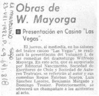 Obras de W. Mayorga.