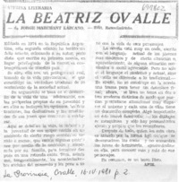 La Beatriz Ovalle