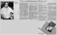 Vivo en permanente ebullición": [entrevista]