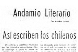 Así escriben los chilenos