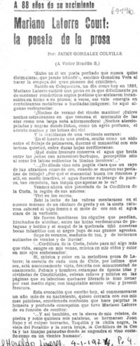 Mariano Latorre Court: la poesía de la prosa