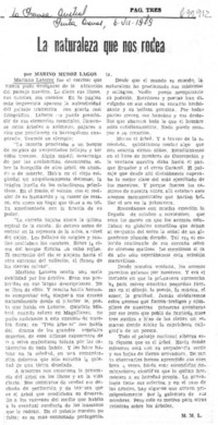 La naturaleza que nos rodea