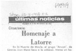 Homenaje a Latorre