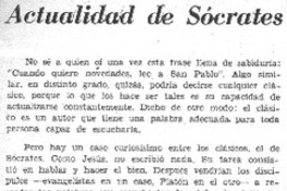 Actualidad de Sócrates