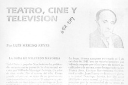 Teatro, cine y televisión
