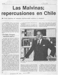 Las Malvinas: repercusiones en Chile