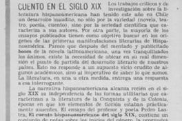 Cuento en el siglo XIX