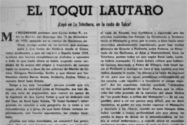 El toqui Lautaro