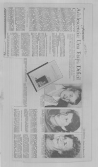 Adolescencia: Una etapa difícil.