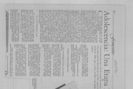 Adolescencia: Una etapa difícil.