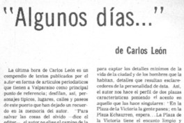 Algunos días..."
