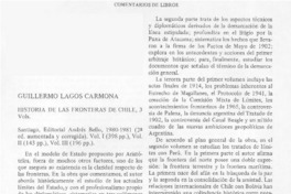 Historia de las fronteras de Chile.