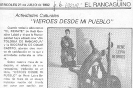 Héroes desde mi pueblo