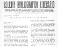 Un Poeta nuevo se enfrenta.