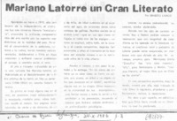 Mariano Latorre un gran literario