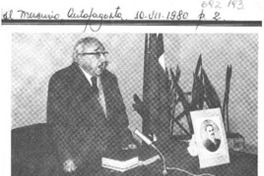 Homenaje a Mauret rindió A. Sabella.