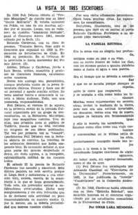 La visita de tres escritores