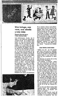Una tortuga una vaca una abuela y una nieta