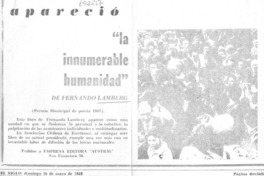 La Innumerable humanidad.