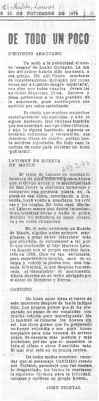 Latorre en huerta de Maule