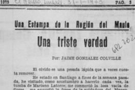Una triste verdad