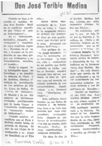 Don José Toribio Medina.