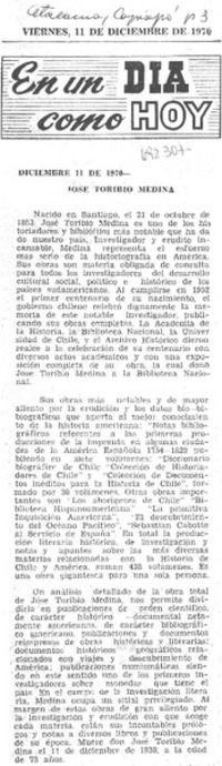 José Toribio Medina.
