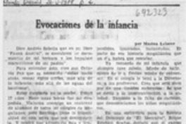Evocaciones de la infancia