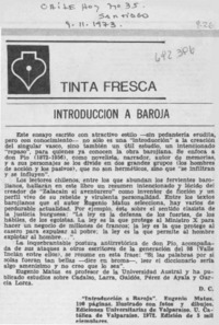 Introducción a Baroja
