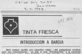 Introducción a Baroja