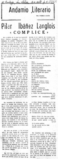 Pilar Ibañez Langois "cómplice"