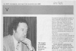 "Creo en todo lo que limita la extensión del infierno" : [entrevistas]