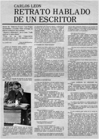 Retrato hablado de un escritor : [entrevistas]